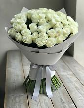 Букет 35 Белых роз в Рождествено