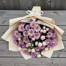 Букет цветов из:  Розы и Хризантемы #REPLACE_PRED# Рождествено