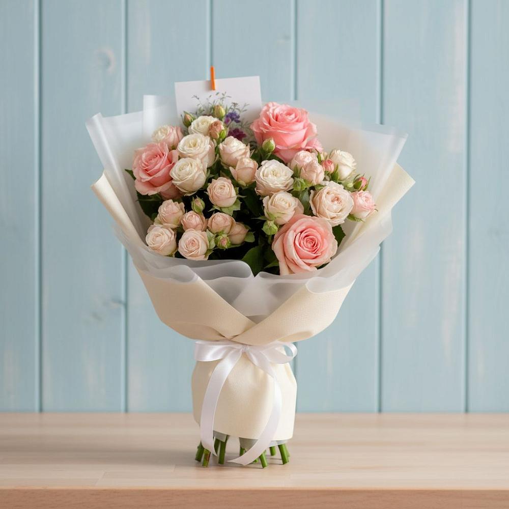 Букет цветов из: Розы в Рождествено