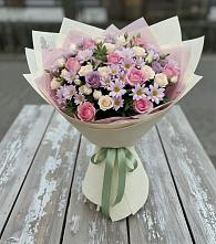 Букет цветов из:  Розы и Хризантемы в Рождествено