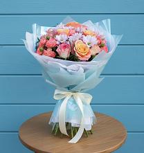 Букет цветов из:  Хризантемы и Розы в Рождествено