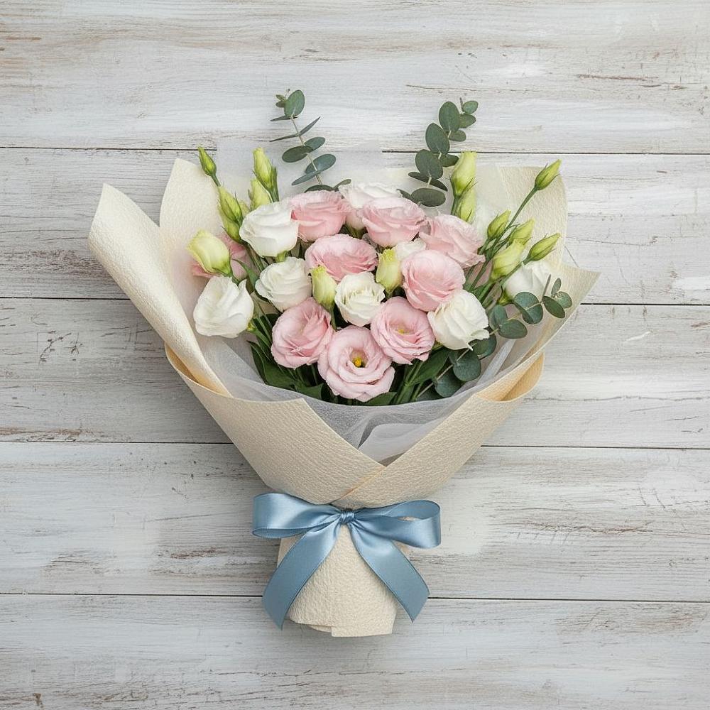 Букет цветов из: Лизиантусы в Рождествено